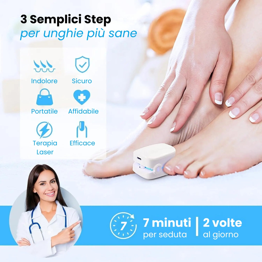 NailRepair Pro™ – Dispositivo Trattamento Laser Micosi delle Unghie